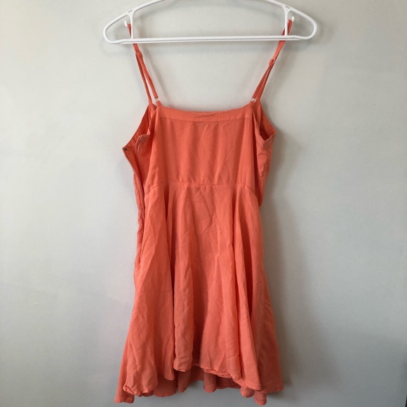 Talula Aritzia Mini Dress Spaghetti Strap Coral XS - Picture 2 of 5